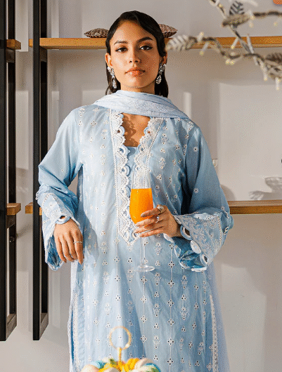 Embroidered Shirt Shalwar Dupatta – 0814